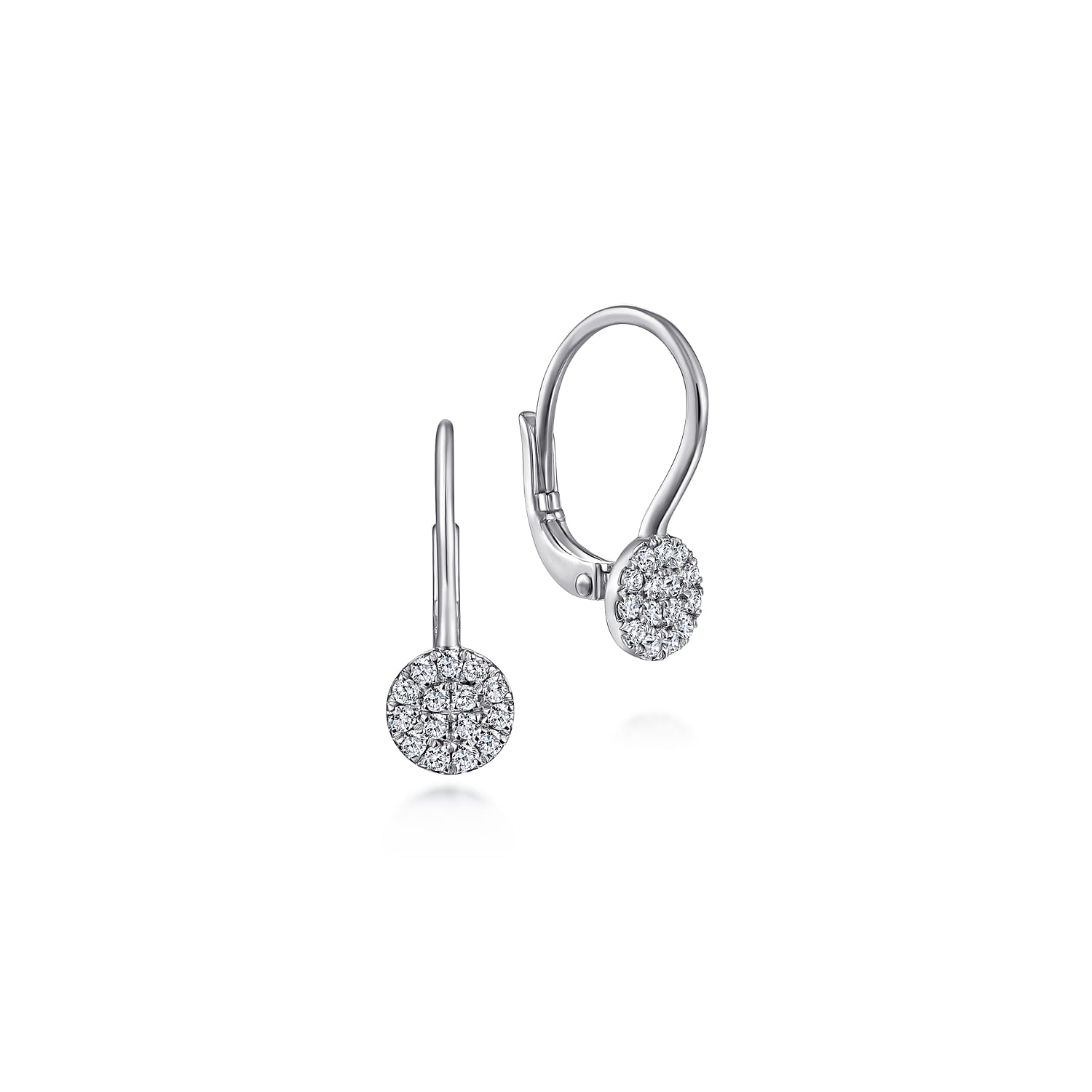 Cluster Diamonds Drop Earrings