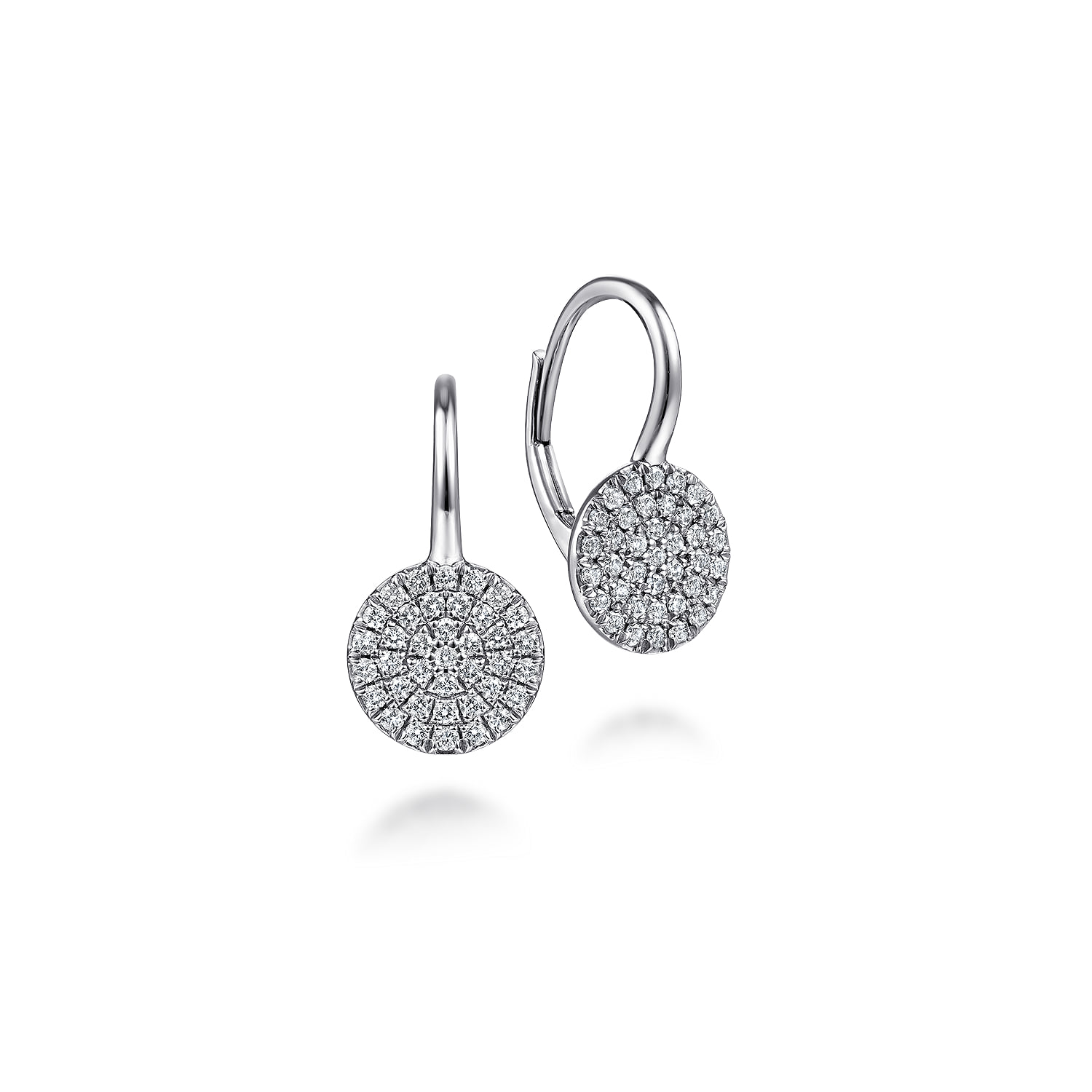 Pave Diamond Drop Earrings