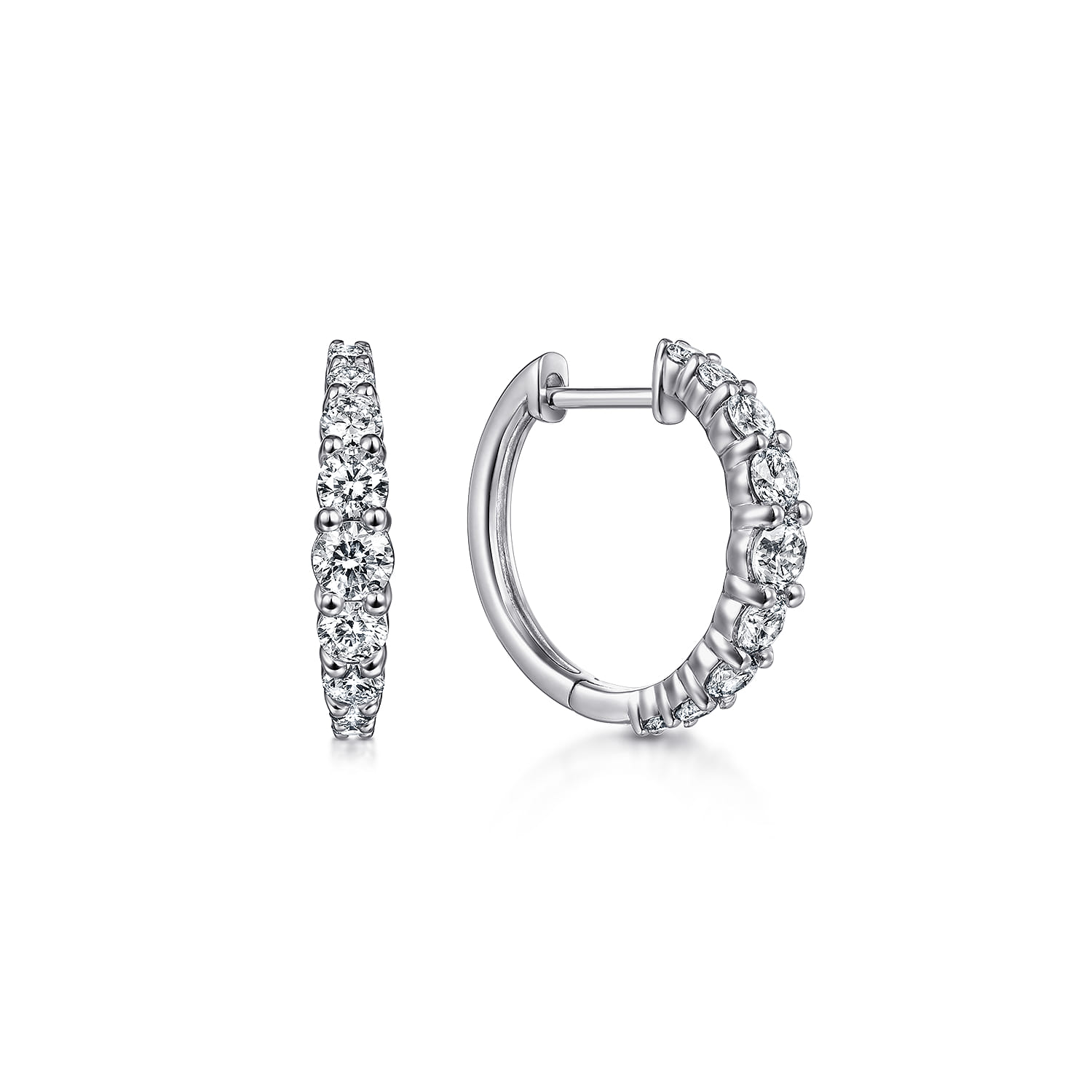 15mm Classic Diamond Huggies