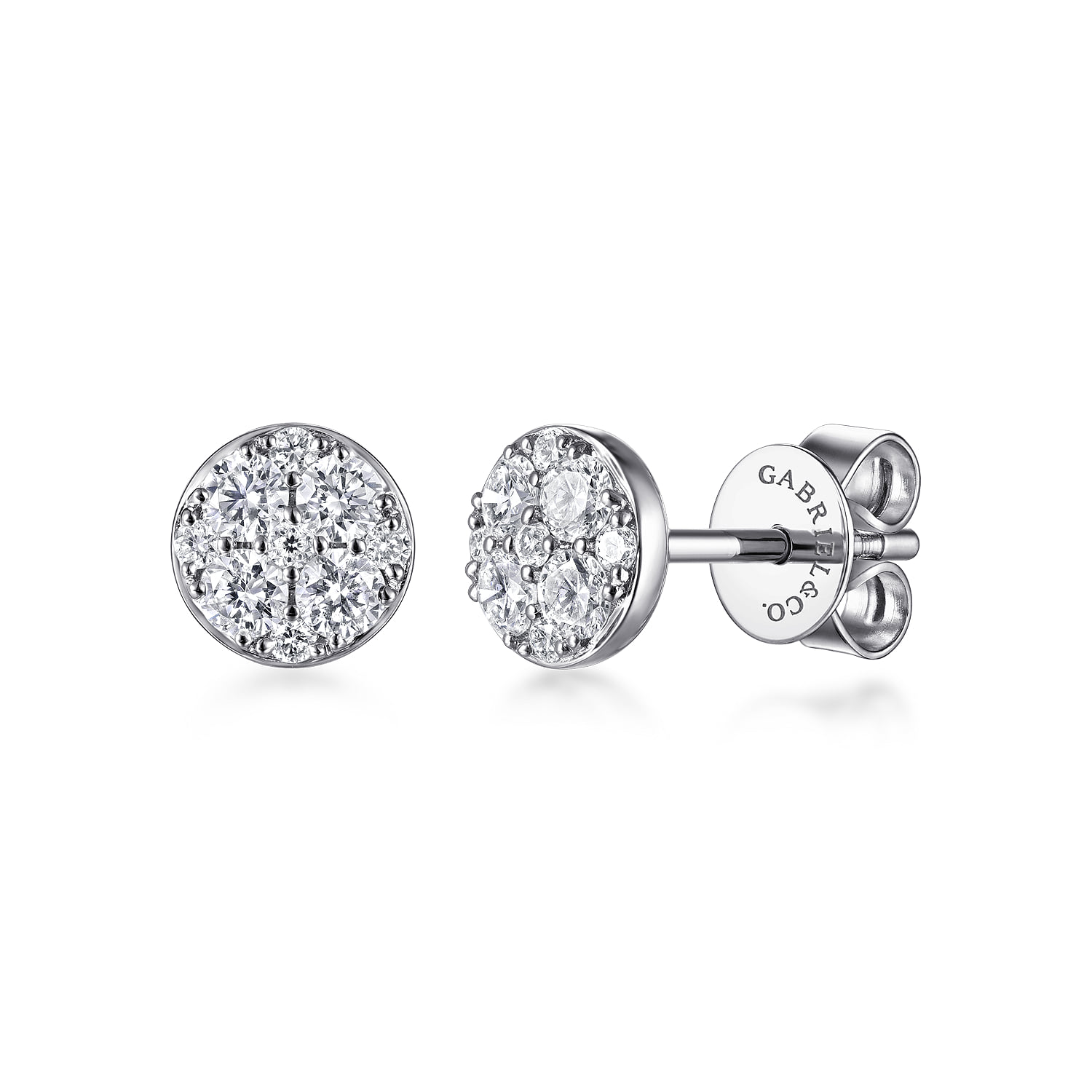Cluster Diamond Stud Earrings