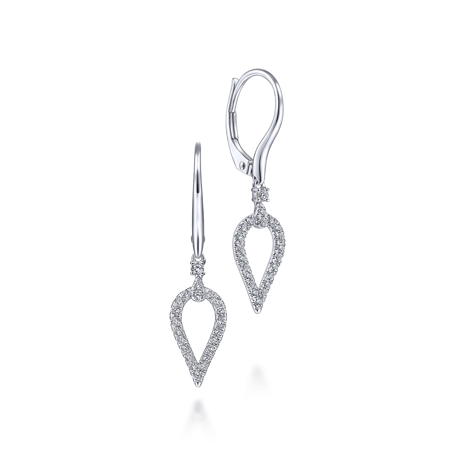Diamond Leverback Earrings