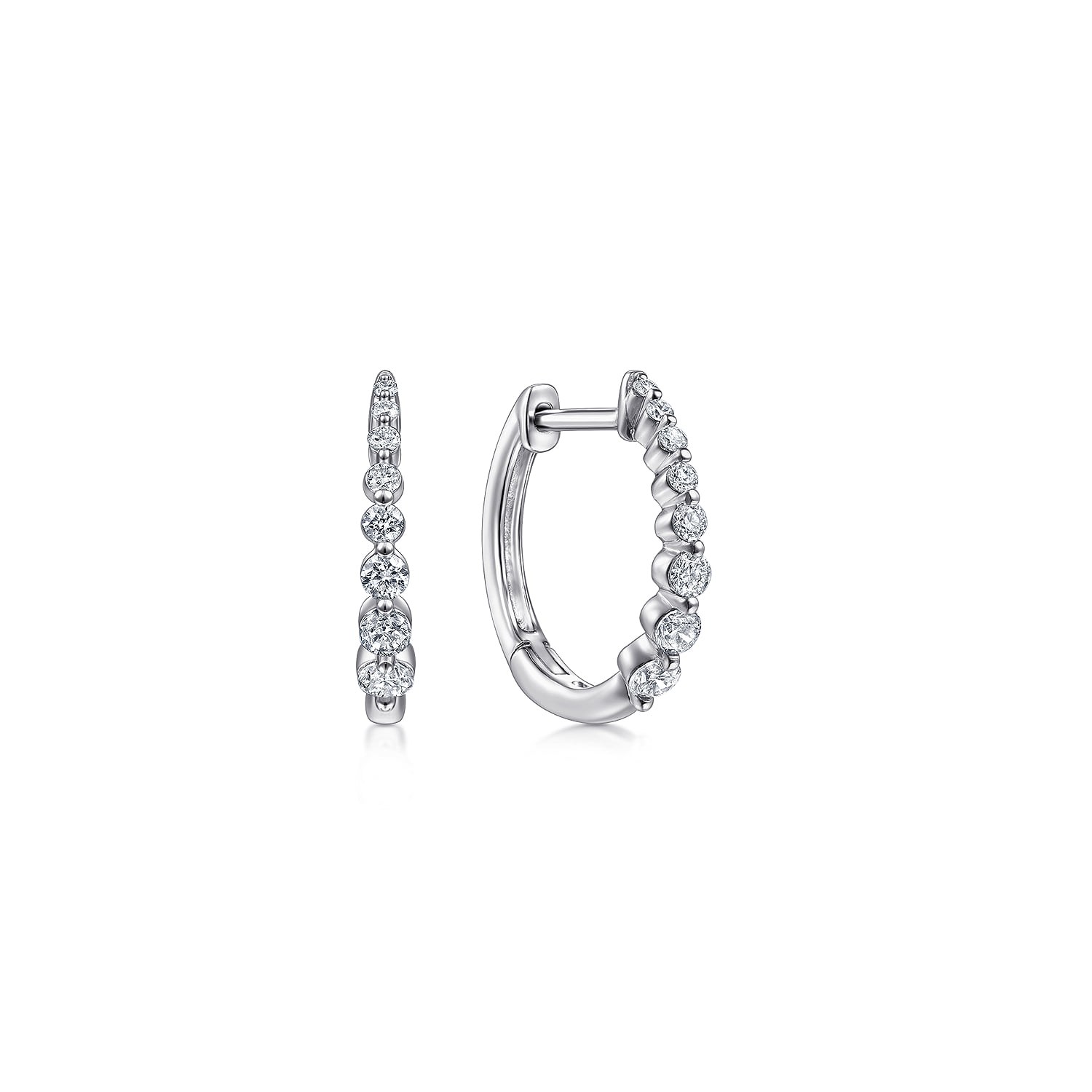 Huggie Earrings Diamond 0.25ct 15mm