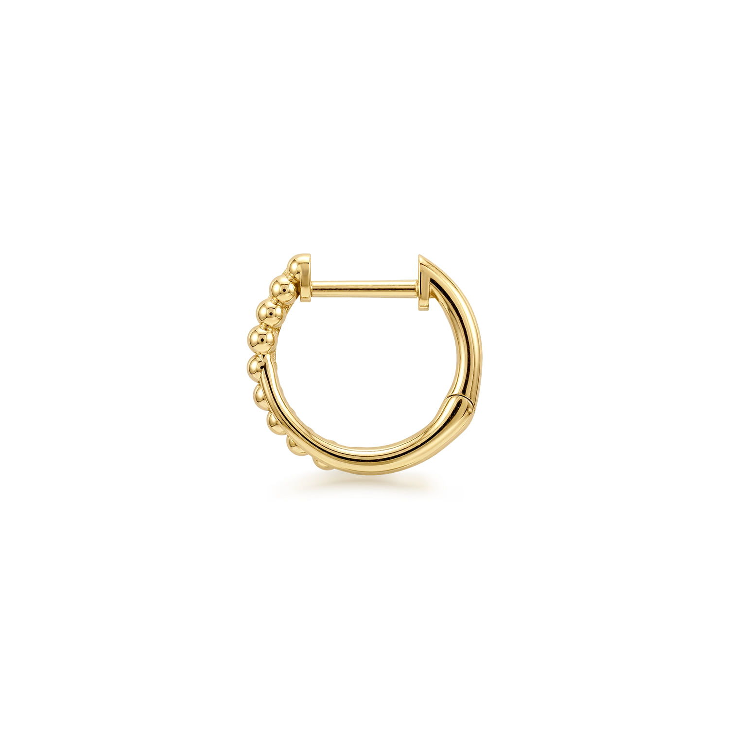 Huggie Earrings-Bujukan in 14K Yellow Gold, photograph 3