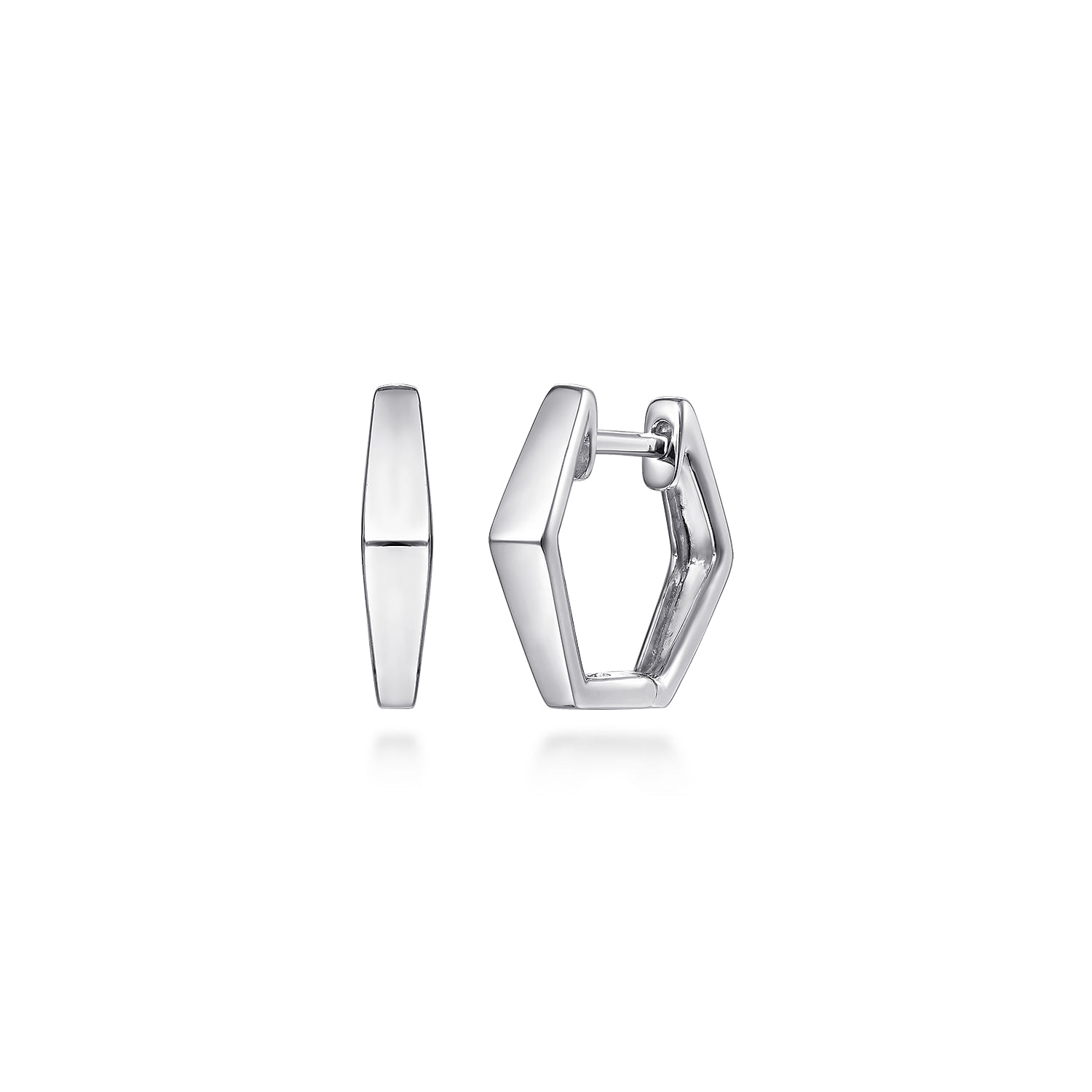 Geometric Huggie Earrings