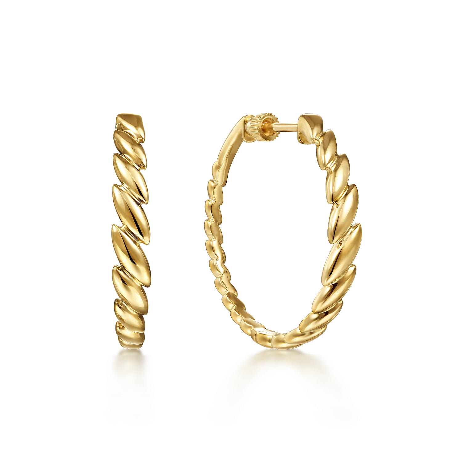 30mm Pattern Hoop Earrings