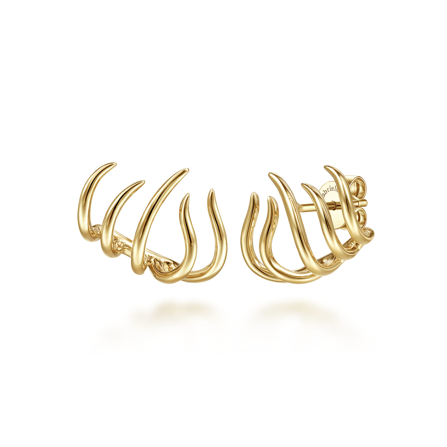 Open Flame Stud Earrings