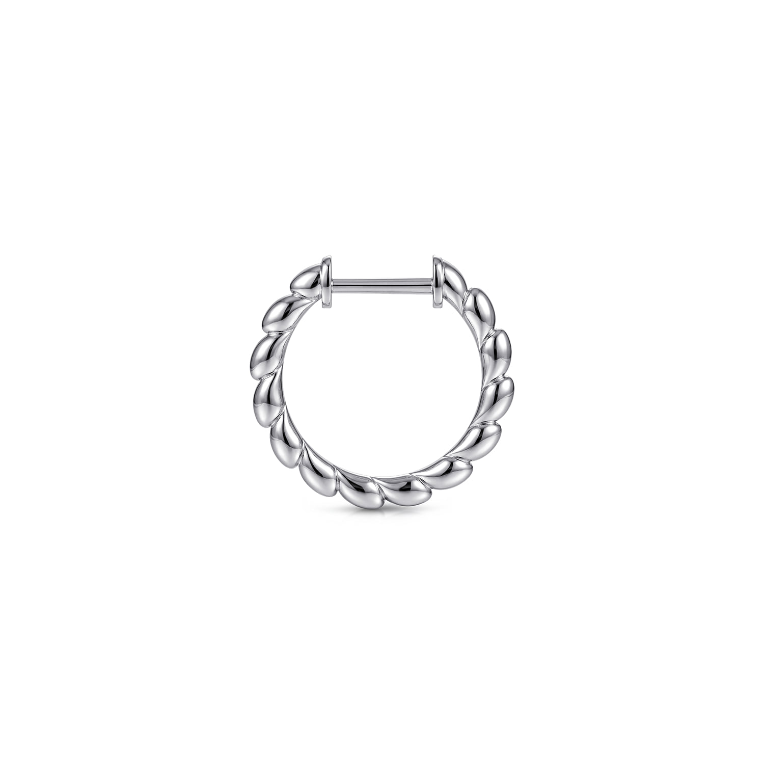 15mm Huggies in Sterling Silver, photograph 3