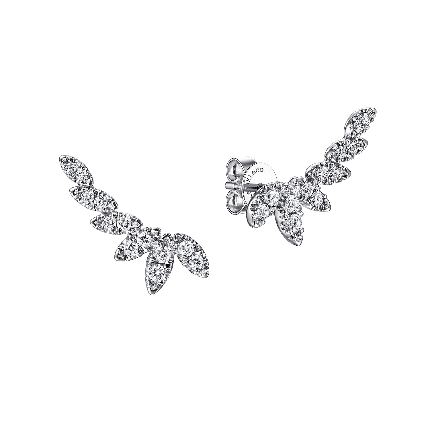 Diamond Graduating Stud Earrings