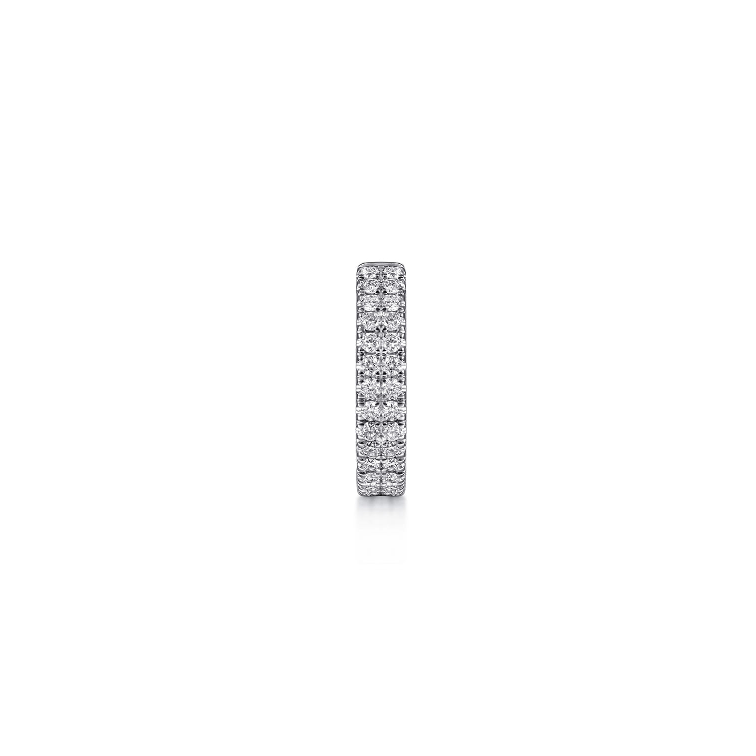 15mm Diamond Earcuff Earring in 14K White Gold, photograph 2