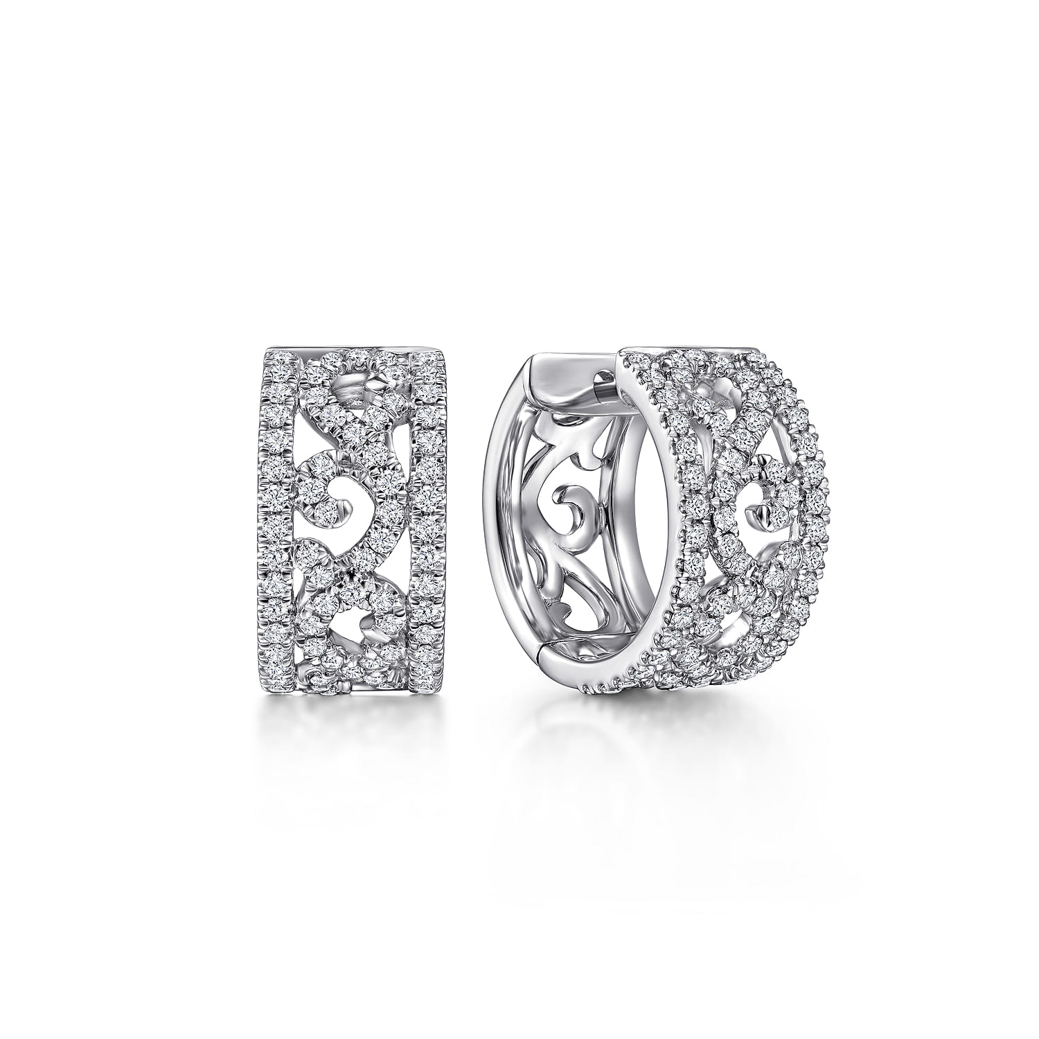 Vintage 15mm Diamond Earrings