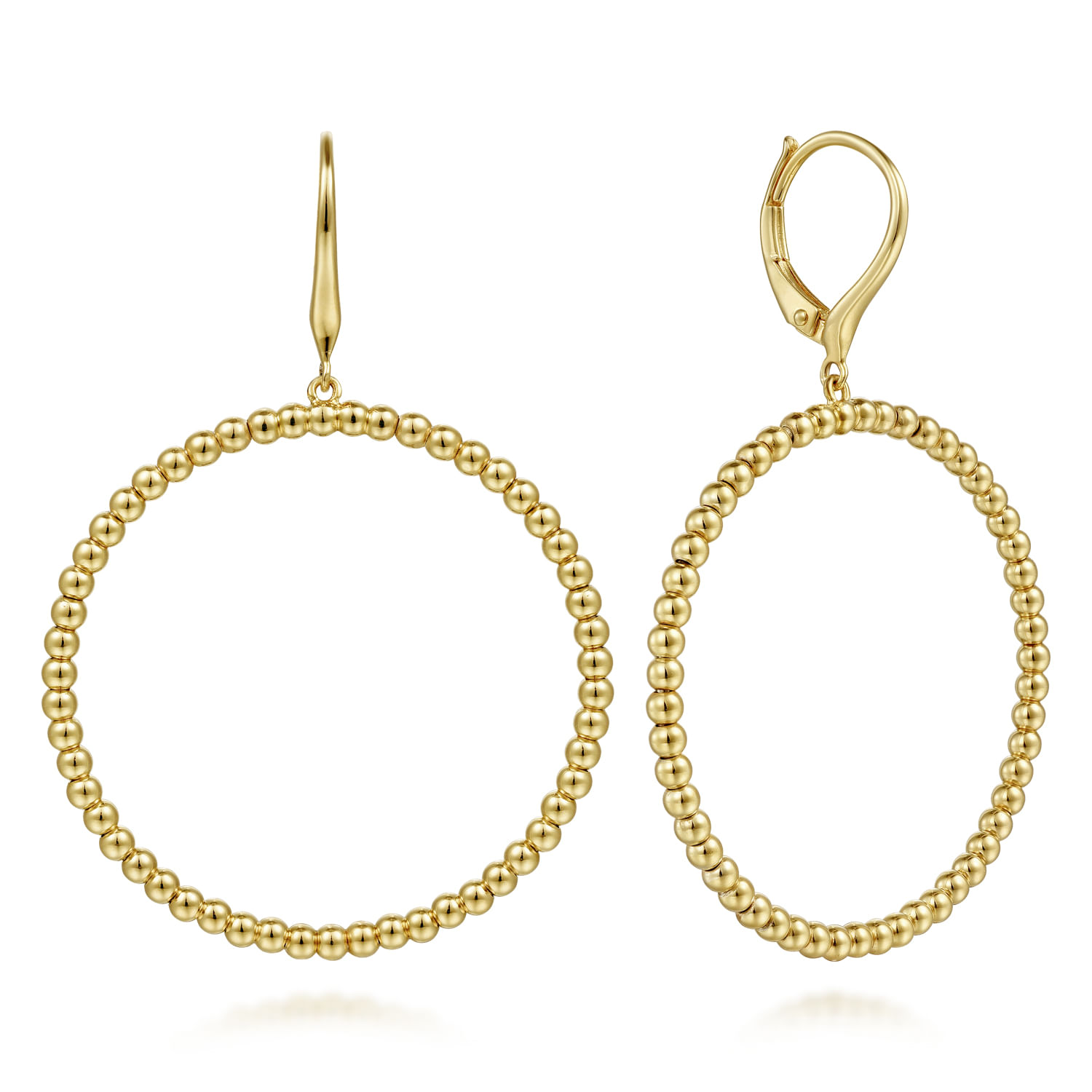 14k Yellow Gold Bujukan Drop Earrings. SKU: EG14476Y4JJJ