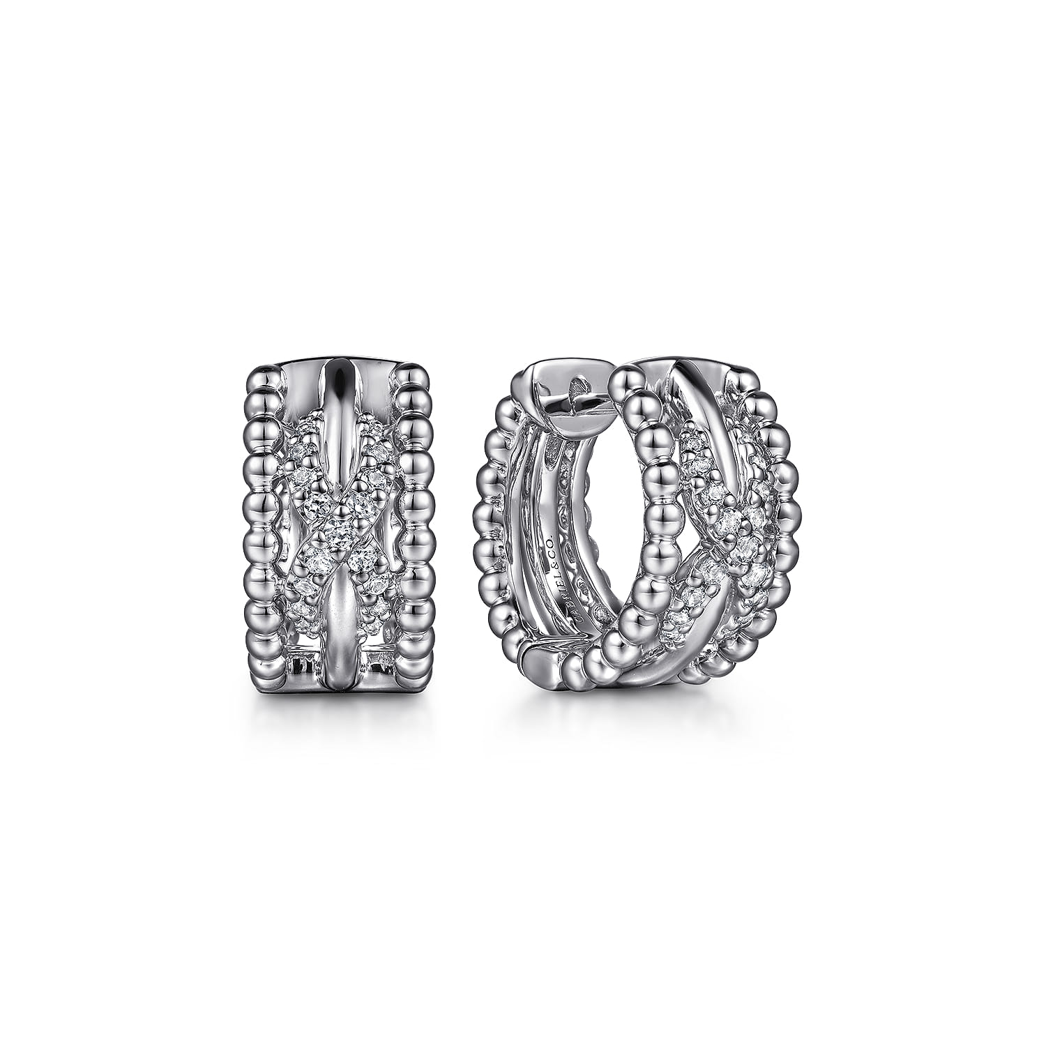 Twisted Bujukan Huggie Earrings