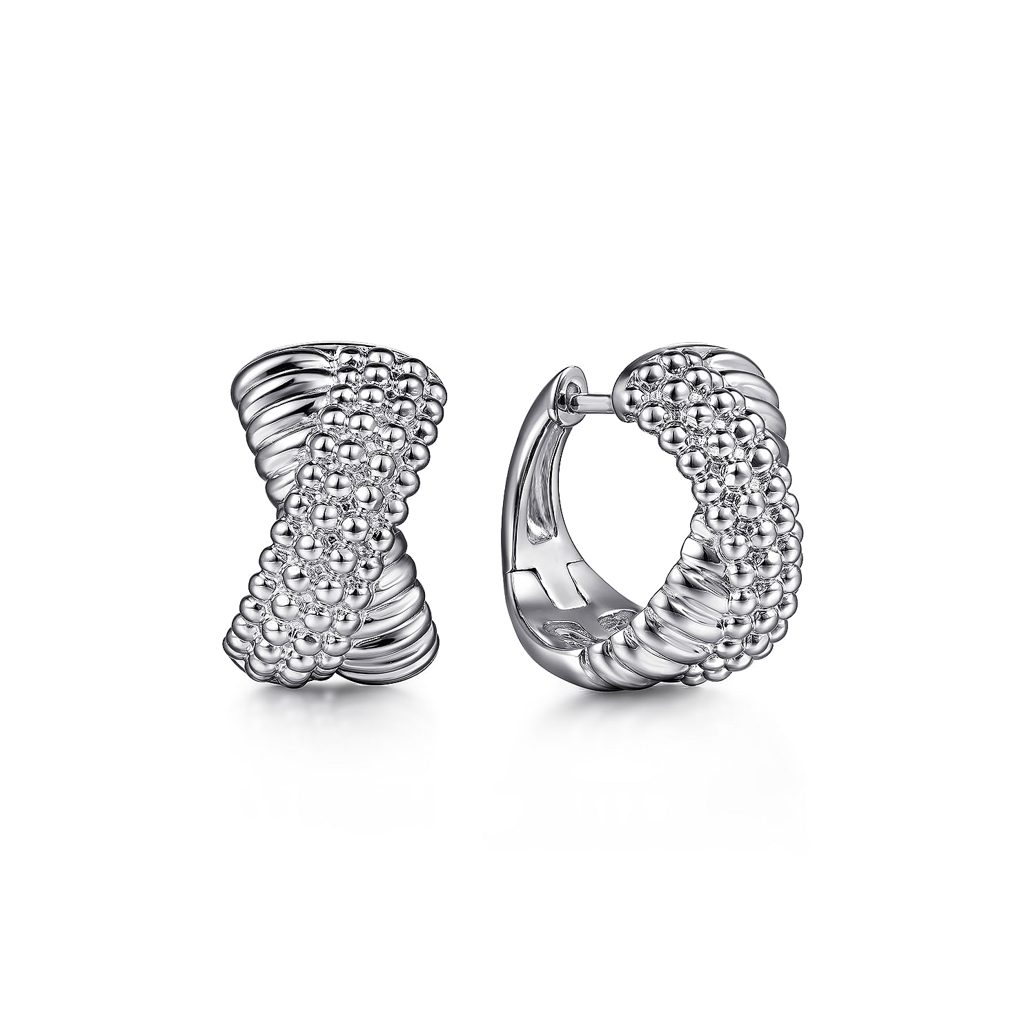 ◆STONEHENgE◆ Crossing 14K Cubic One Touch Earrings SA24C60 StoneHenge Crossing 14K One Touch Earrings SA24C60K 14K Rose