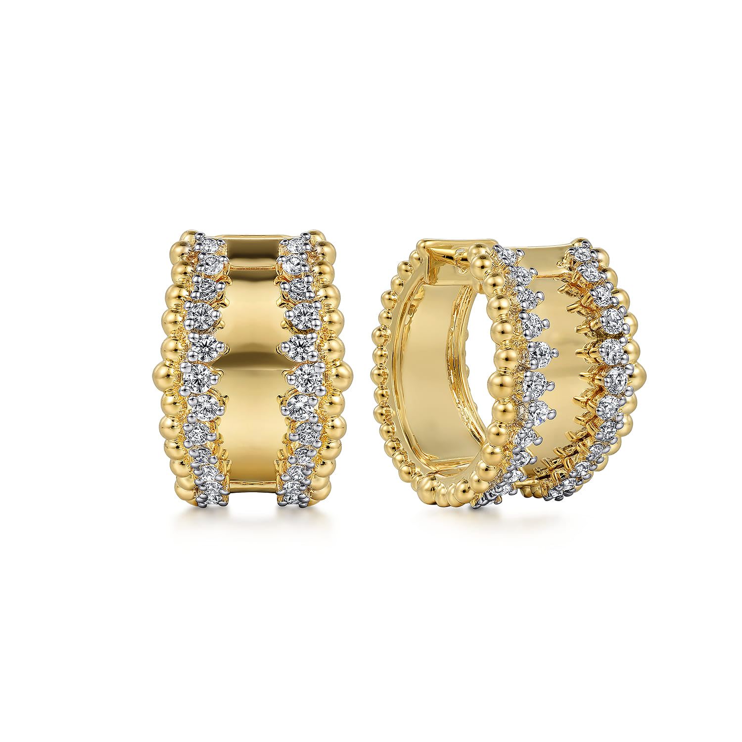 Bujukan Diamond Huggie Earrings