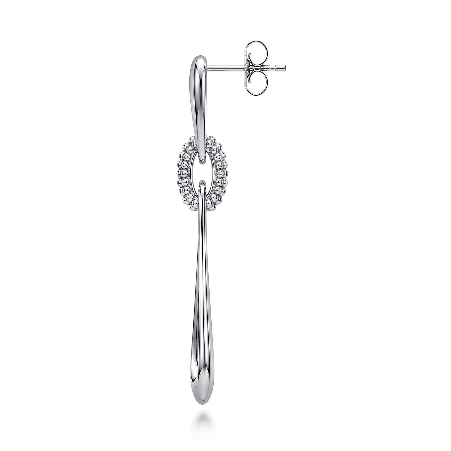 Drop Earrings Stud Bujukan in Sterling Silver, photograph 3