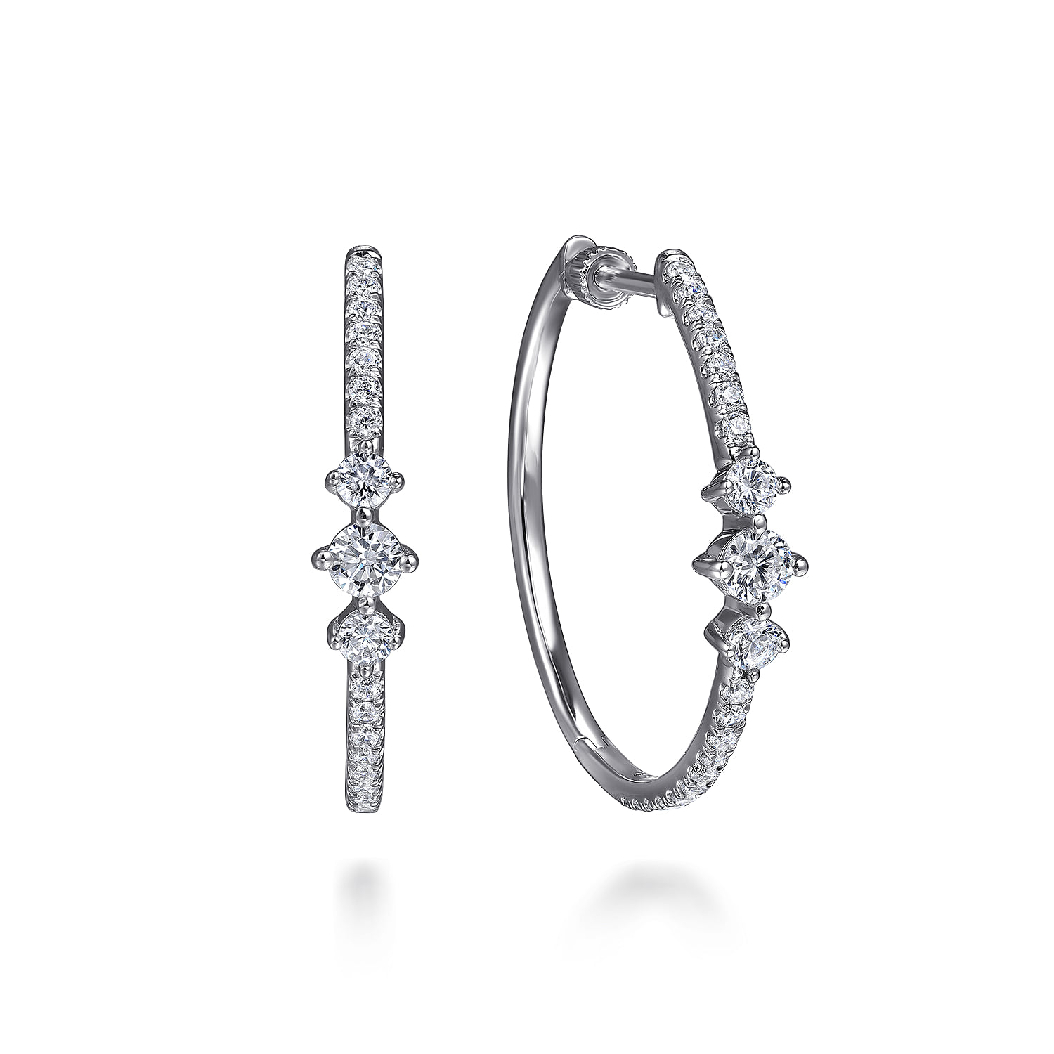 Diamond Classic Hoop Earrings