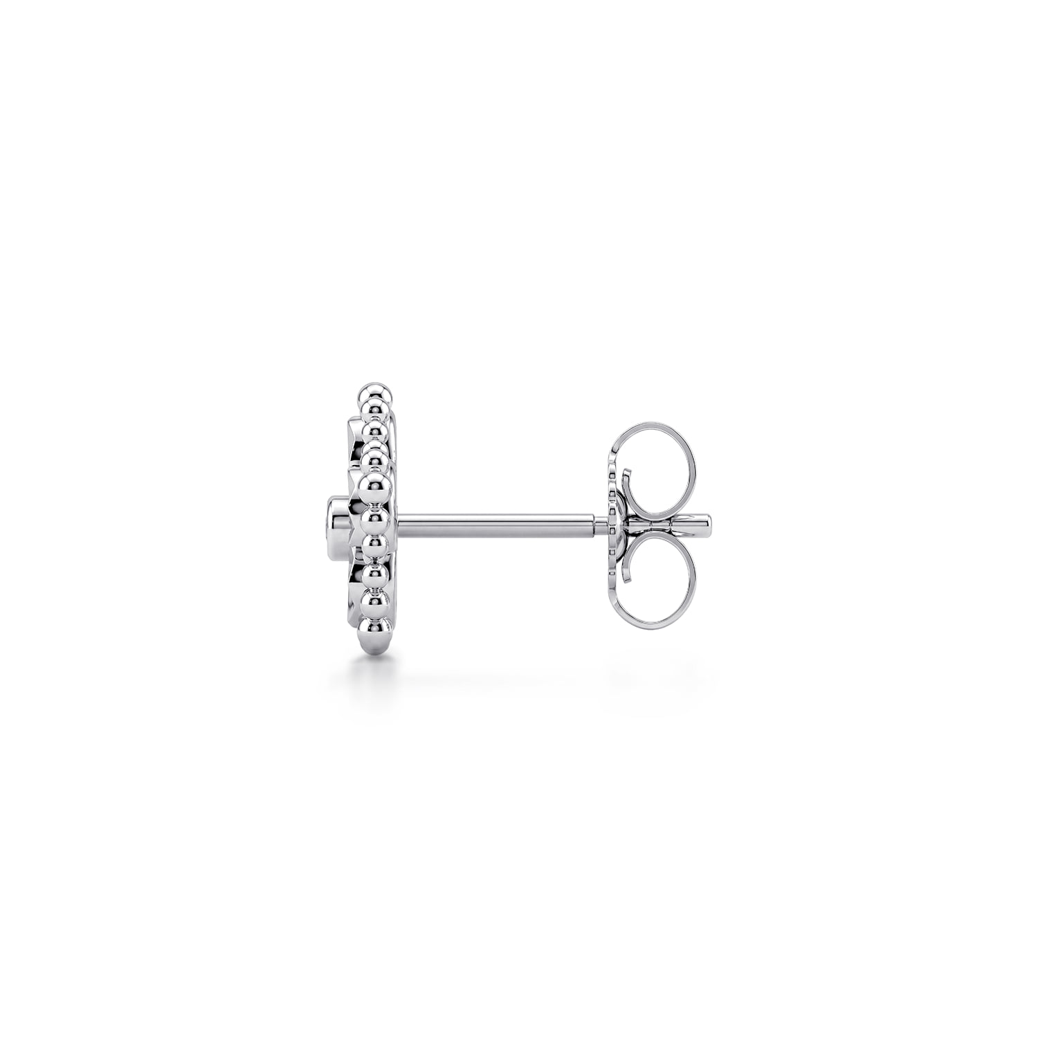 Stud Earrings Diamond 0.03ct Bujukan in Sterling Silver, photograph 3
