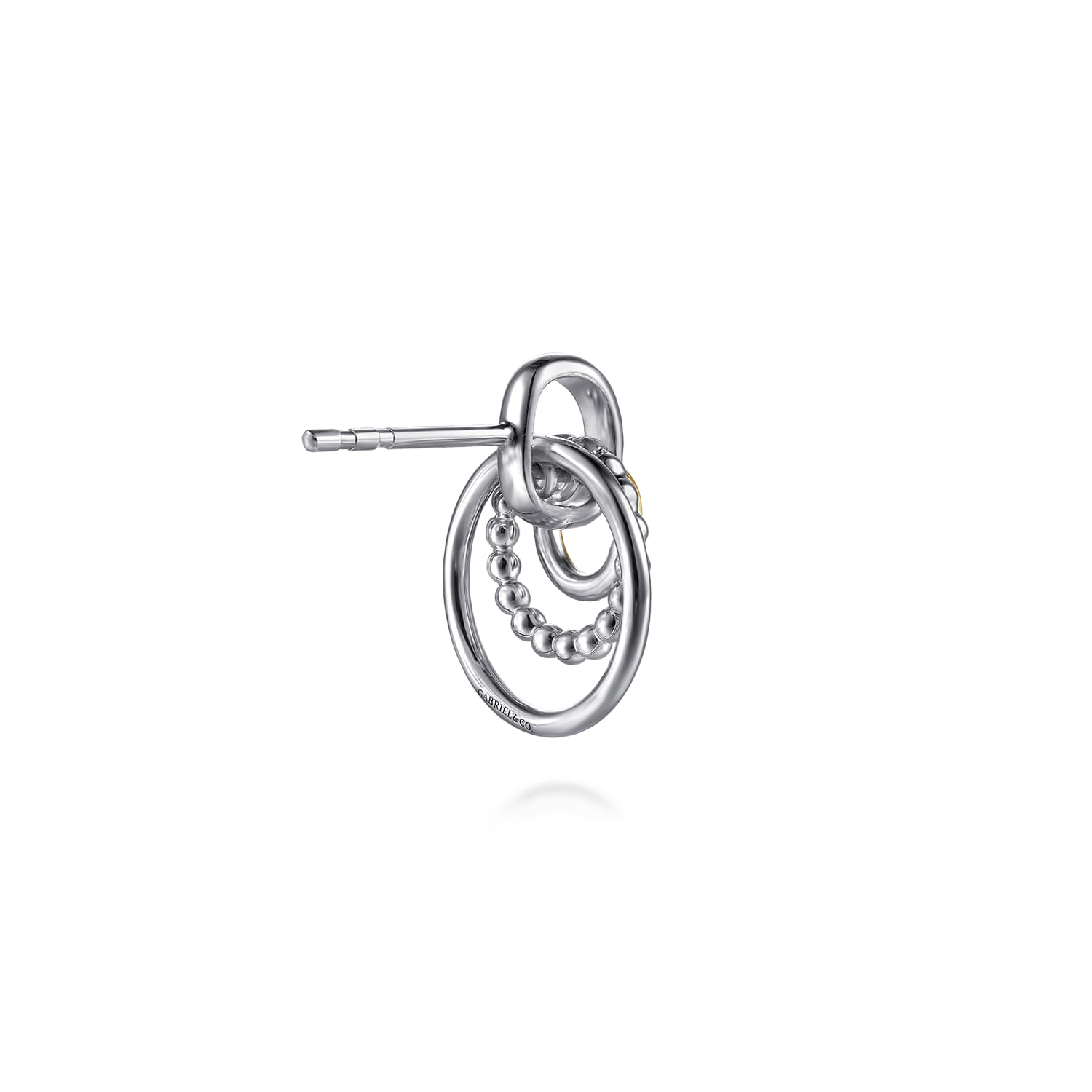 and Bujukan Stud Earrings in 14K Yellow Gold, photograph 2