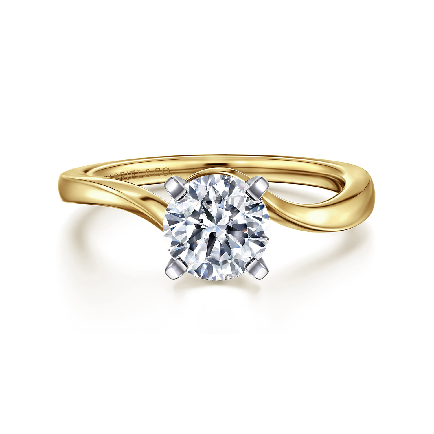 Bypass Diamond Engagement Ring