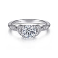 Celia - Platinum Round Diamond Engagement Ring