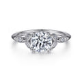 Celia - 14K White Gold Round Diamond Engagement Ring