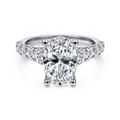 Taylor - 14K White Gold Oval Diamond Engagement Ring