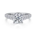 Taylor - 14K White Gold Round Diamond Engagement Ring