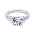 Taylor - 14K White Gold Round Diamond Engagement Ring