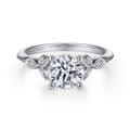 Eliza - 14K White Gold Round Diamond Engagement Ring