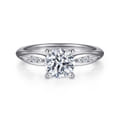 Quinn - 14K White Gold Round Diamond Engagement Ring