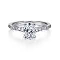 Reed - Platinum Oval Diamond Engagement Ring