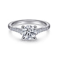 Reed - 14K White Gold Round Diamond Engagement Ring