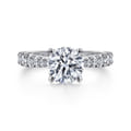 Avery - 14K White Gold Round Diamond Engagement Ring
