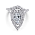 Trinitaria - 14K White Gold Pear Shape Diamond Engagement Ring