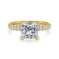 Amira - 14K Yellow Gold Princess Cut Diamond Engagement Ring