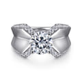 Miranda - 14K White Gold Round Diamond Engagement Ring