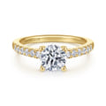 14K Yellow Gold Diamond Engagement Ring