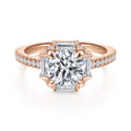Ryland - 14K Pink Gold Diamond Engagement Ring
