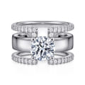 Edalee - 14K White Gold Round Diamond Engagement Ring