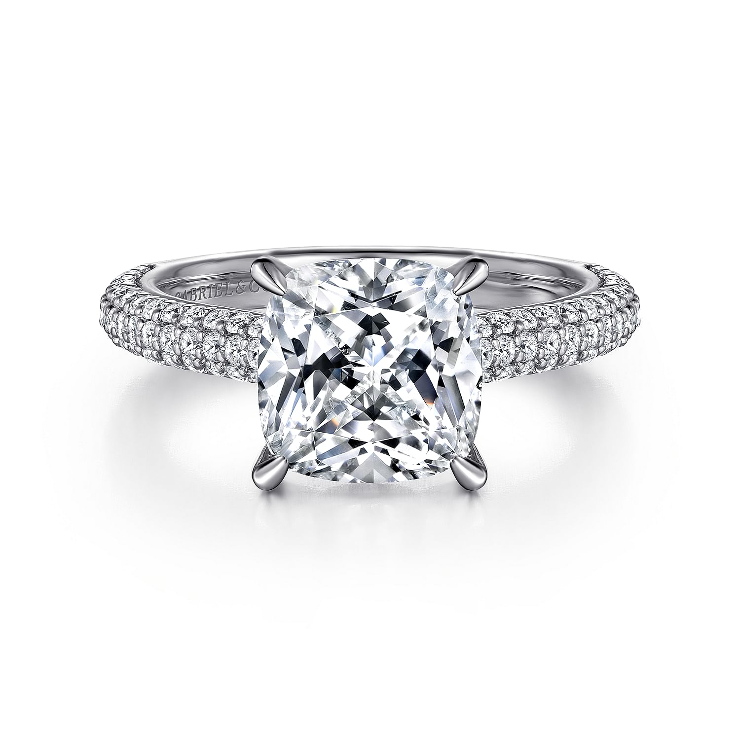 Cushion cut pave sales