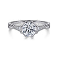 Sanna - 14K White Gold Round Diamond Engagement Ring