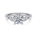 Sunday - Platinum Round 3 Stone Diamond Engagement Ring
