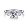 Sunday - Platinum Round 3 Stone Diamond Engagement Ring