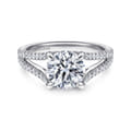 Tartan - 14K White Gold Round Diamond Engagement Ring