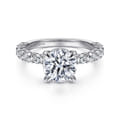 Brosnan - Platinum Round Diamond Engagement Ring
