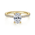 Noa - 14K Yellow Gold Oval Diamond Engagement Ring