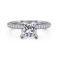 Noa - 14K White Gold Princess Cut Diamond Engagement Ring