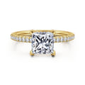 Noa - 14K Yellow Gold Princess Cut Diamond Engagement Ring