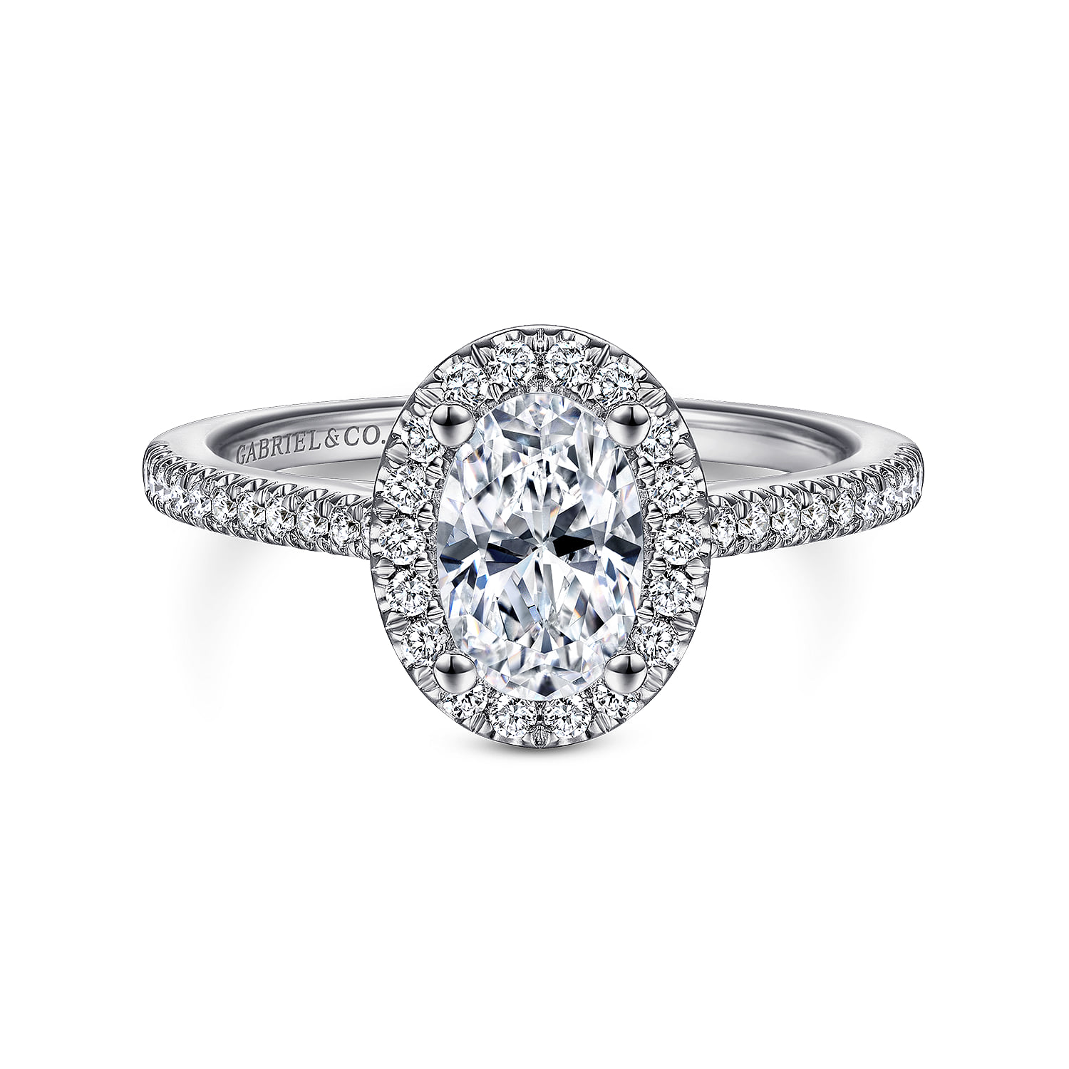 Halo Diamond Engagement Ring