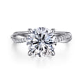 Campana - 14K White Gold Round Diamond Engagement Ring